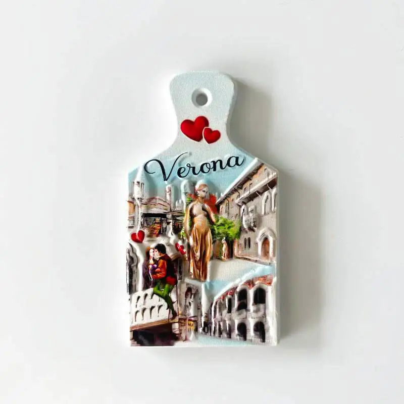 

3D Resin Fridge Magnet Italy Verona Juliet's Balcony Souvenir Cute Magnets Home Decor Items Refrigerator Magnets