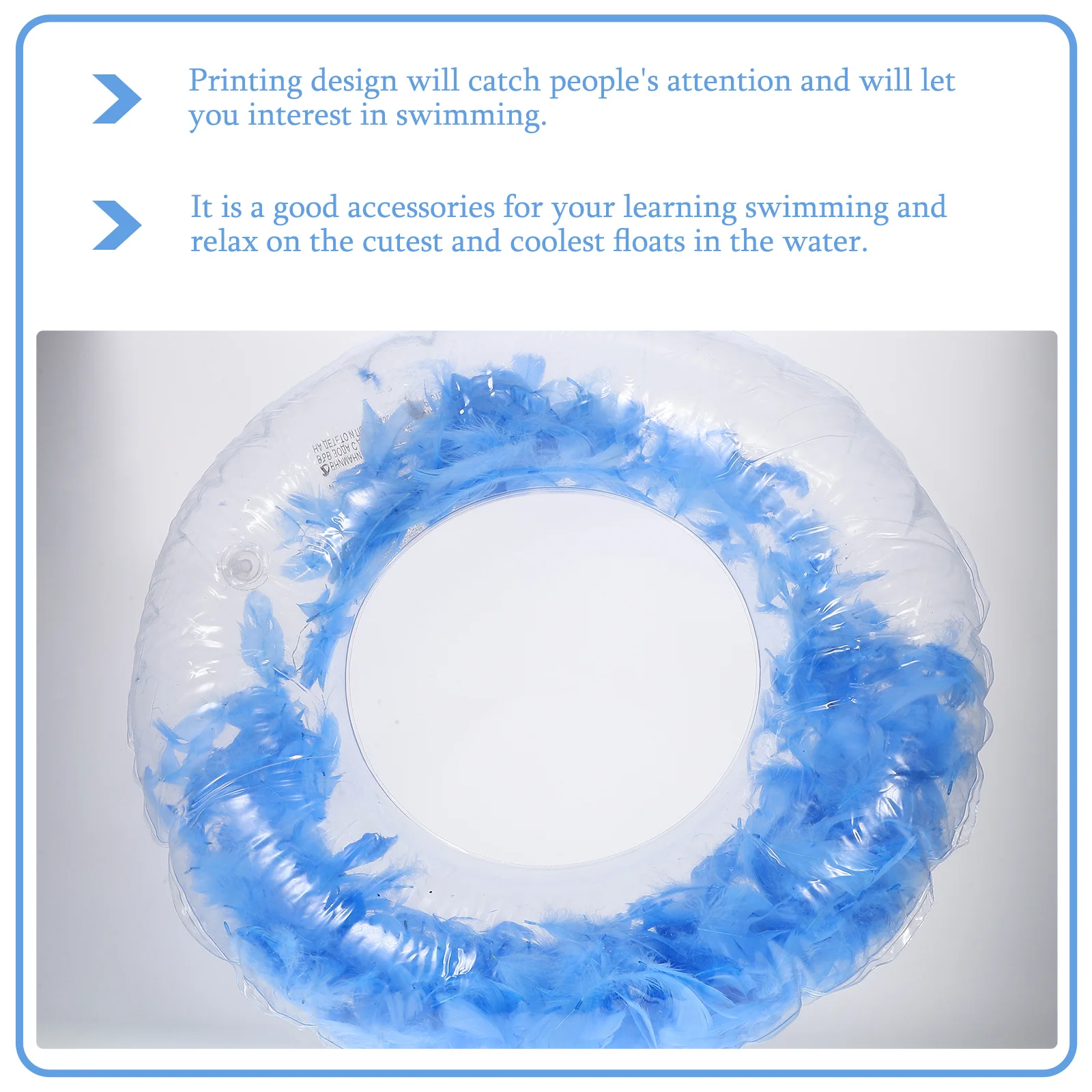 

Cute Inflatable Swimming Thickened Pvc Leak-Proof Pool For Adults Transparent Water Float Beach Pool Party 60Cm Inflated