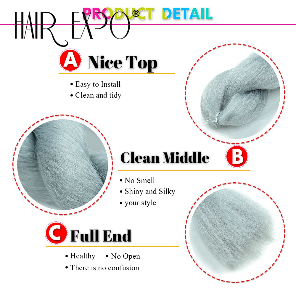 16Inch Vixen Crochet Bulk Hair Synthetic Jumbo Braids Fluffy Yaki