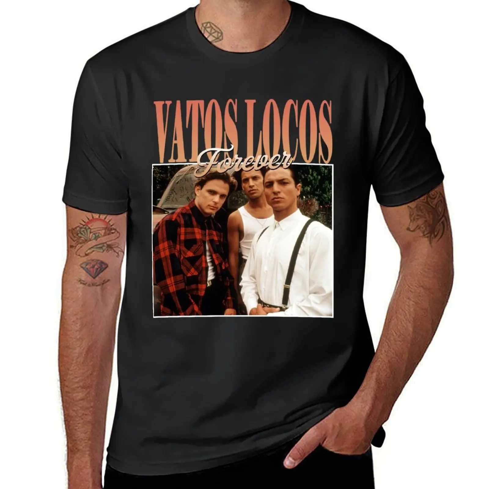 Vatos-Locos-Forever-Blood-In-Blood-Out-1993 T-Shirt summer tops boys whites new edition designer t shirt men