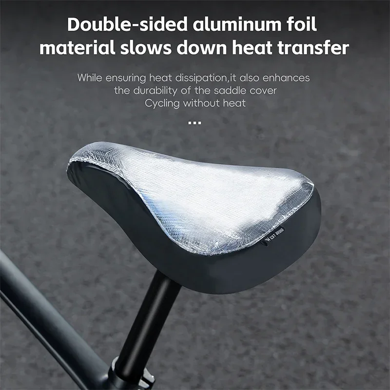 WEST BIKING Waterdichte fietszadelhoes Slijtvaste stoelbescherming Aluminiumfolie Isolatie UV-bescherming MTB-stoelhoes