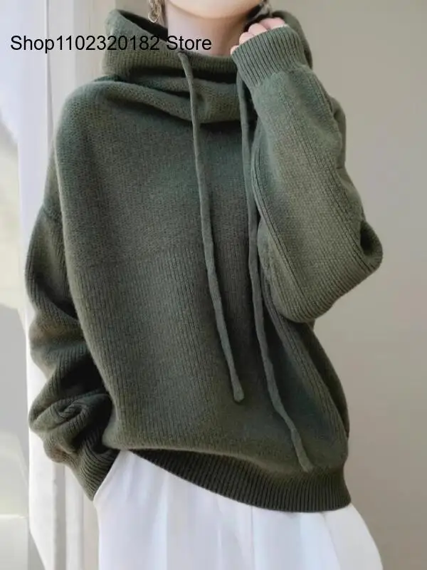 New High-Quality Autumn Winter Korean Women's Pullover Sweater Long-sleeved Knitting Temperament Ladies Jumper Sweater Tops