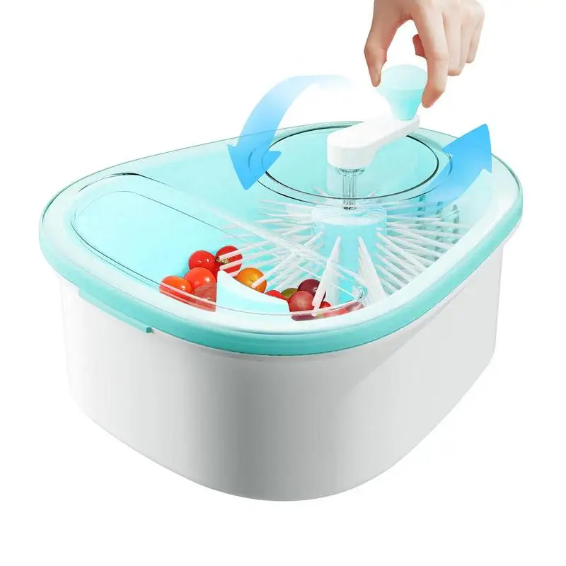 

Washing Spinner With Bowl Fruits 720 Degree Scrubbing Fruit Washer Strainer Fruit Salad Kitchen Vegetable Washing Filter Basket