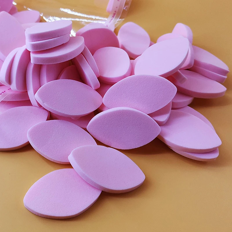 50/100 قطعة 2.5*4.5 سنتيمتر المهنية إسفنجة لينة كاذبة رمش منصات المبتدئين قابلة لإعادة الاستخدام ماكياج نفث التدريب رمش ملحقات أداة #2