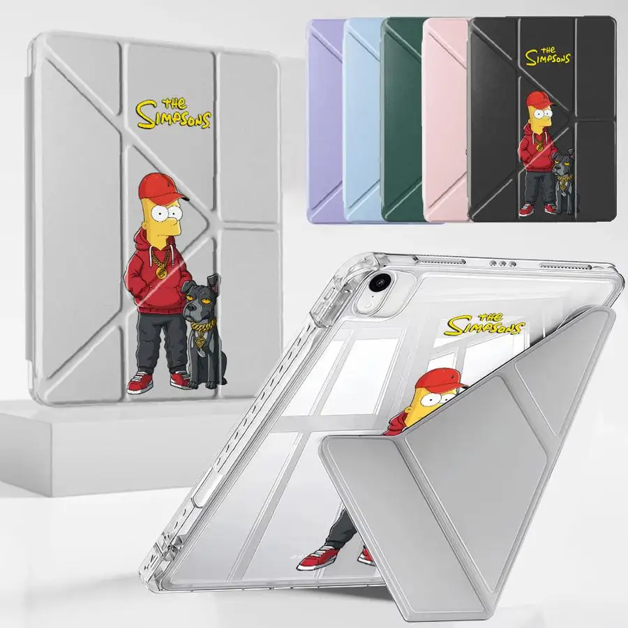 

Чехол-подставка Y-Fold Cool Bart The Simpsons для планшетов iPad Mini 6, 7, Air 4, 5, M3, M2, 1, 2, M4, 11 дюймов, Pro 11-го, 10-го, 9-го, 8-го, 7-го поколений