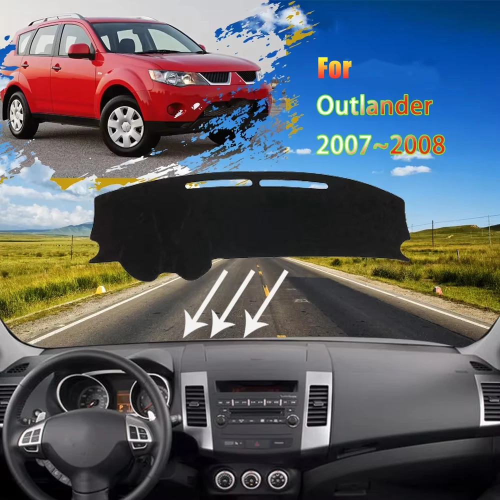 

Fit For Mitsubishi Outlander 2nd Gen 2007 2008 Dashboard Mat Sunshade Cover Car Anti-dirty Rug Pads Auto Stickers Accessories