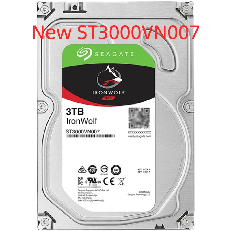 FOR New Seagate ST3000VN007 IronWolf (5900RPM, 3.5-inch, 64MB Cache) 3TB Internal HDD ST3000VN007 NEW