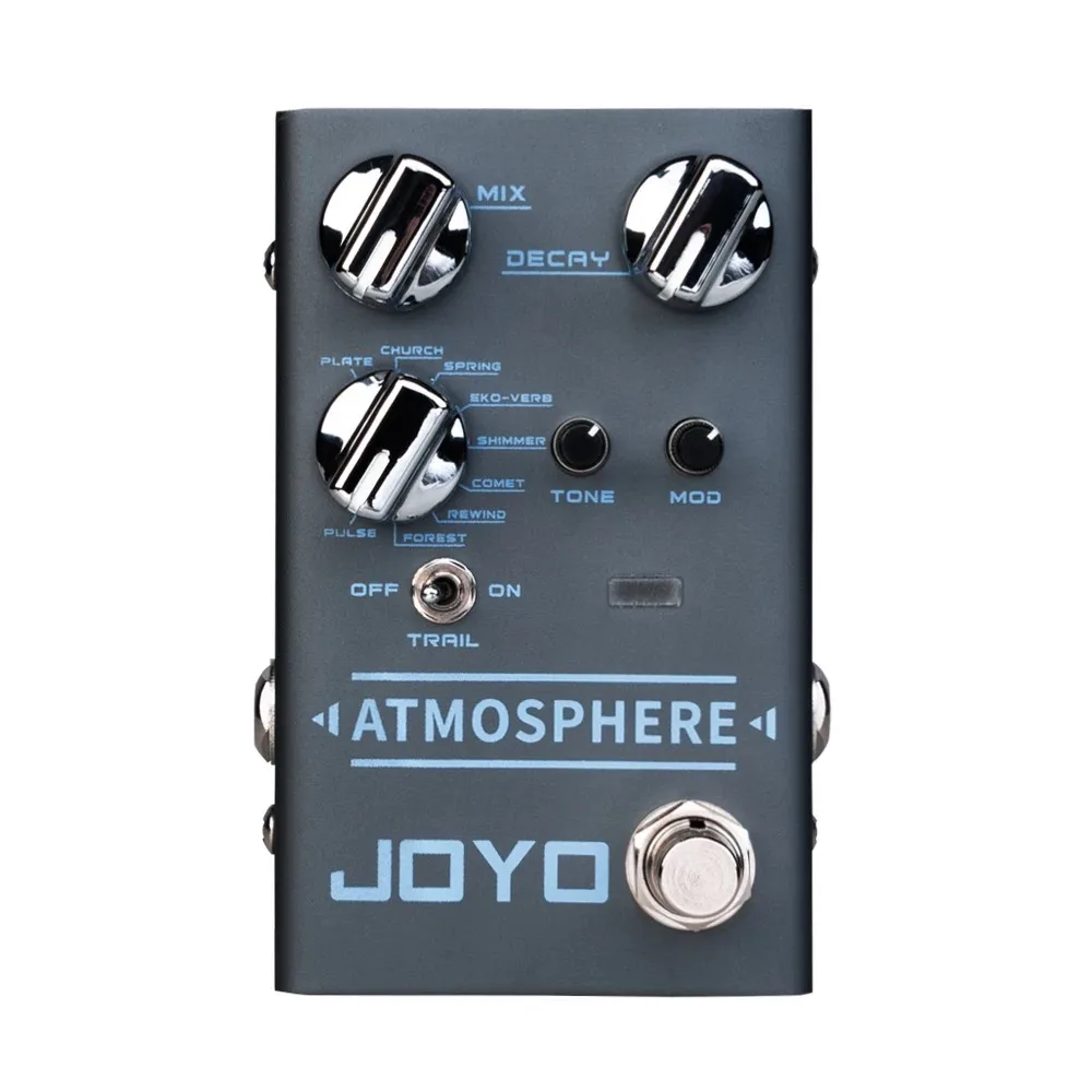 

JOYO R-14 ATMOSPHERE Reverb Guitar Effect Pedal 9 Digital Reverb Types Spring/Church/Shimmer/Plate Reverb Effects Guitar Pedal