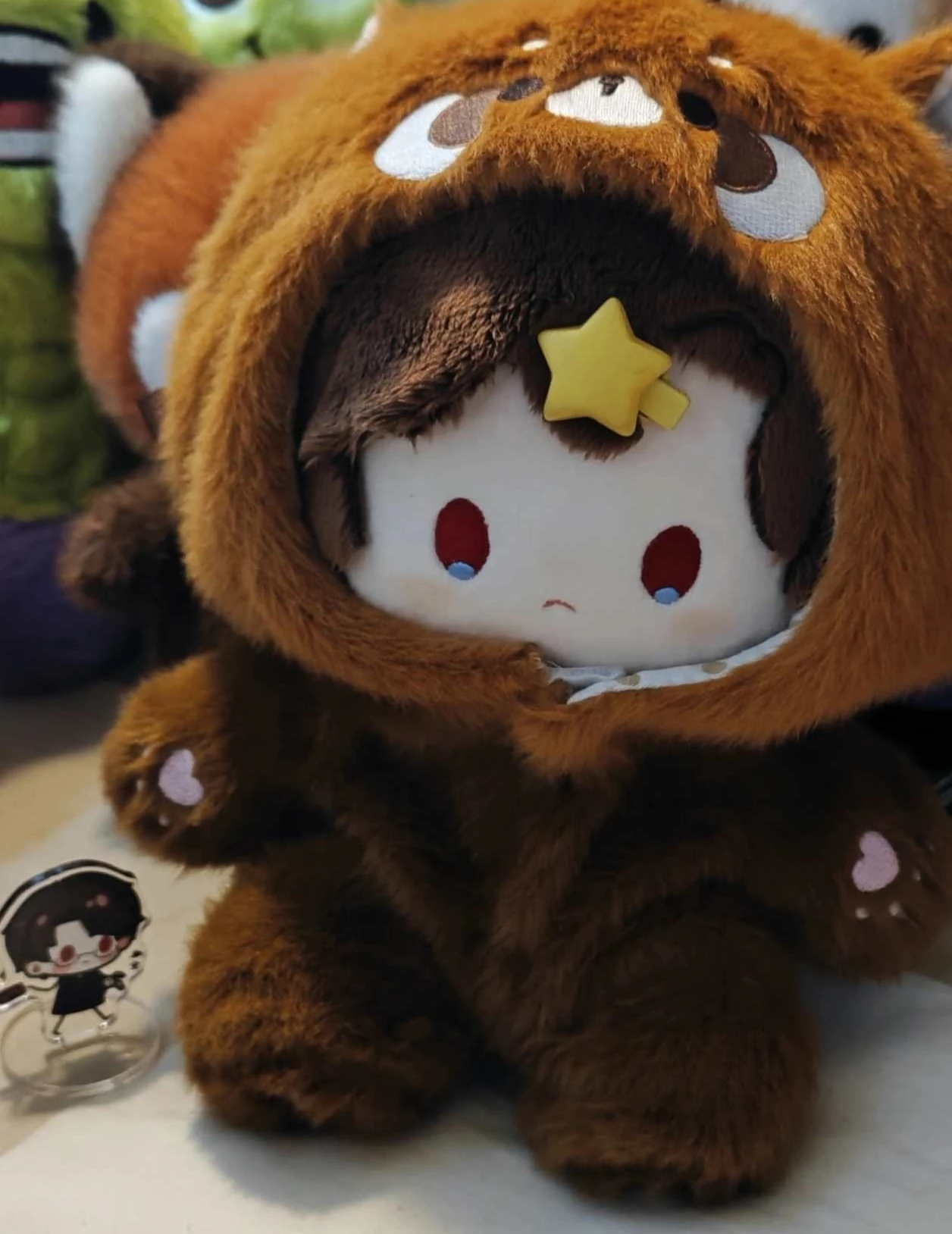 

Clothes Only Suitable For 20cm Dolls Kawai Animal Style Panda Dog Panda Bear Jumpsuit Cute Doll Accessories Dress Up Girl Gifts