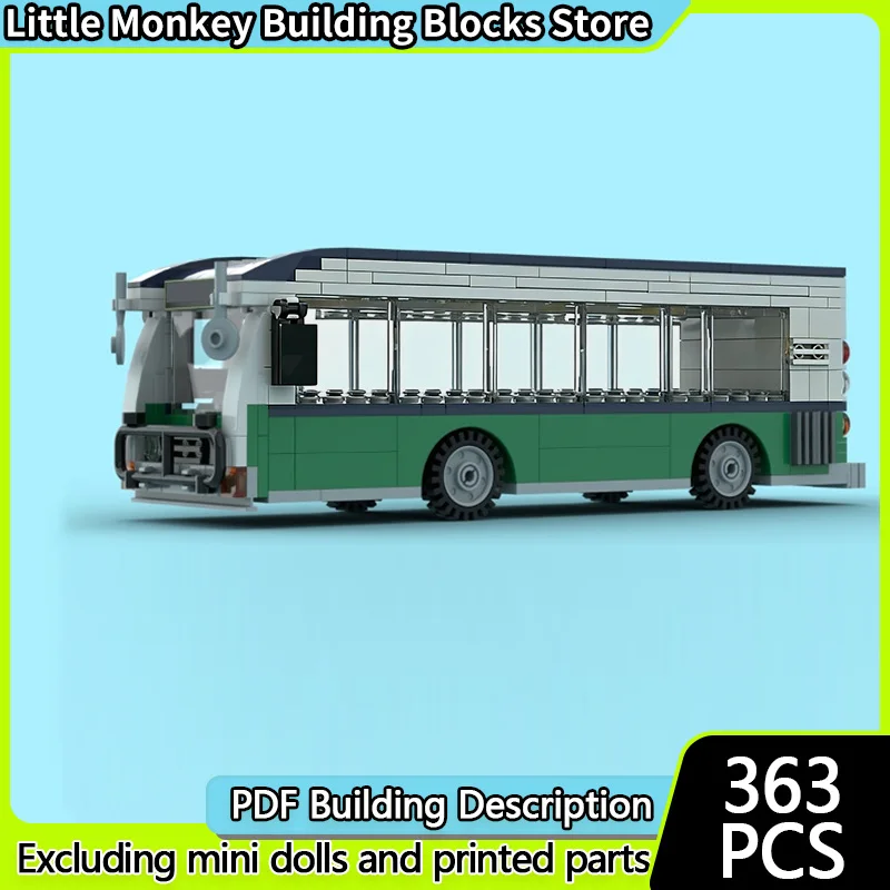 

Speed Racing Car Model MOC Building Bricks City Transit Bus Modular Technology Children Holiday Gifts Assemble Toys Suit
