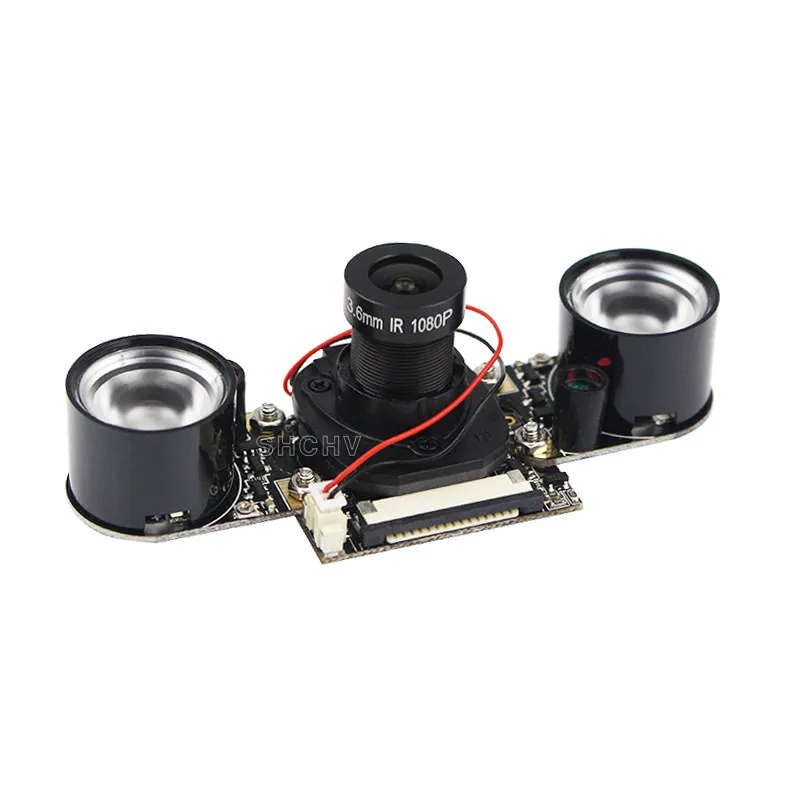 Wo Adapted to Raspberry Pi IR CUT camera automatically switches to night vision mode surveillance camera compatible with 4B 3B