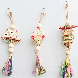 Natural Straw Parrot Toy Bird Perch Chewing Toy Parakeet Toy Bird Shredded Paper Bird Cage Accessories 앵무새 장난감 앵무새용품