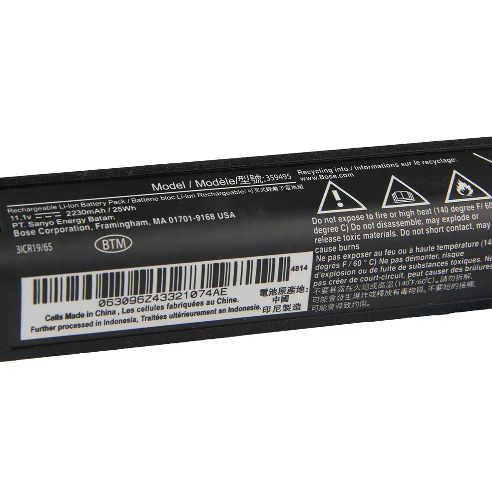 Original Replacement Battery 359495 330107 330105 330105A 330107A 359498 For BOSE SoundLink III SoundLink 3 Bluetooth Speaker