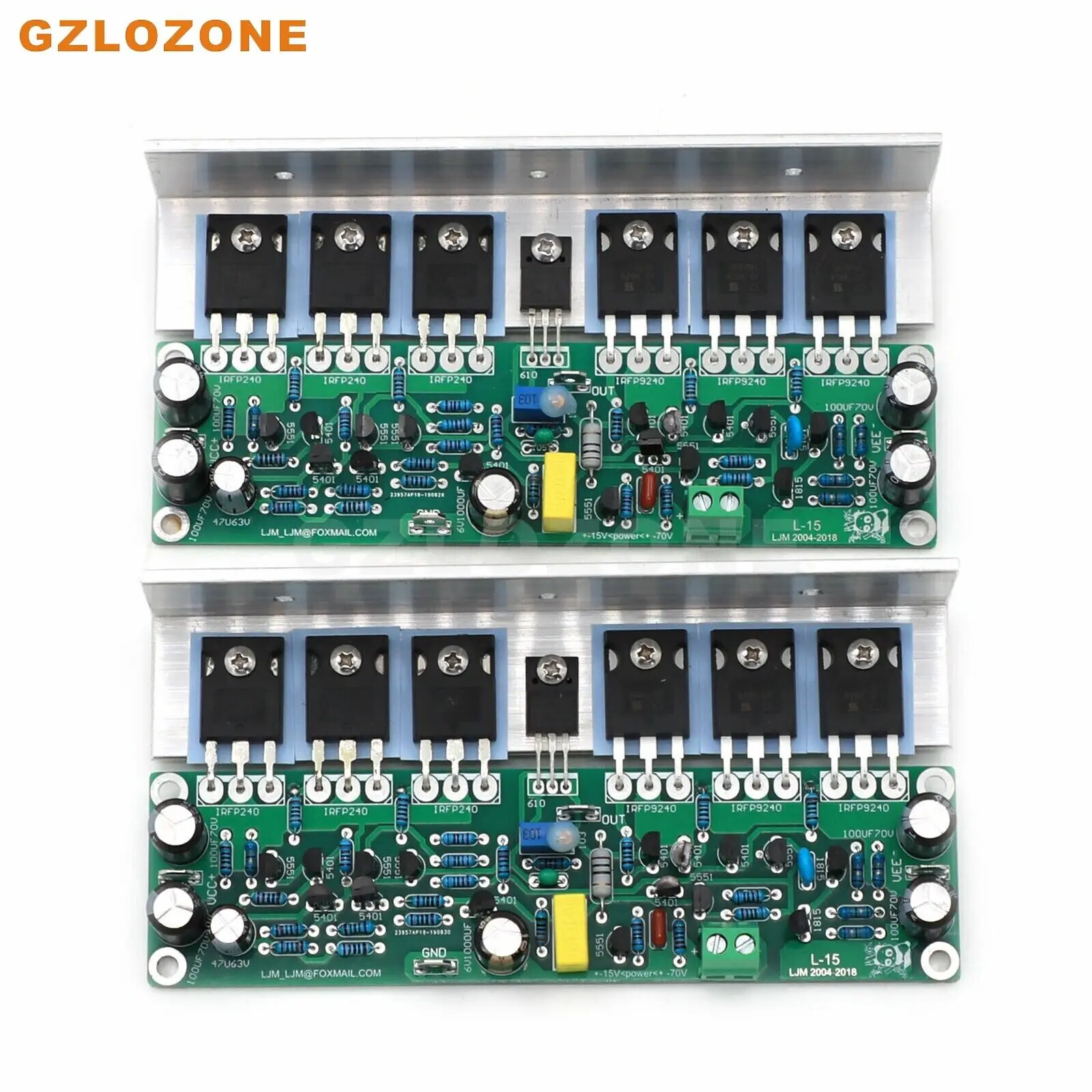 

One Pair Assembled 50W Field-effect Transistors Pure Class A Amp Board (B6-56)