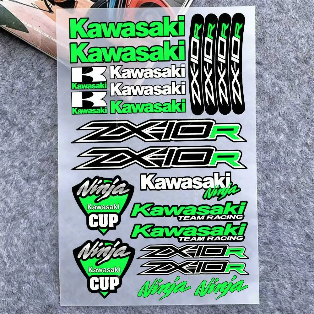 Adesivi per Moto Kawasaki, Adesivi per Auto, Paraurti, Finestrini, Moto, Laptop, Pareti, Decalcomanie in Vinile, Accessori Tuning Auto