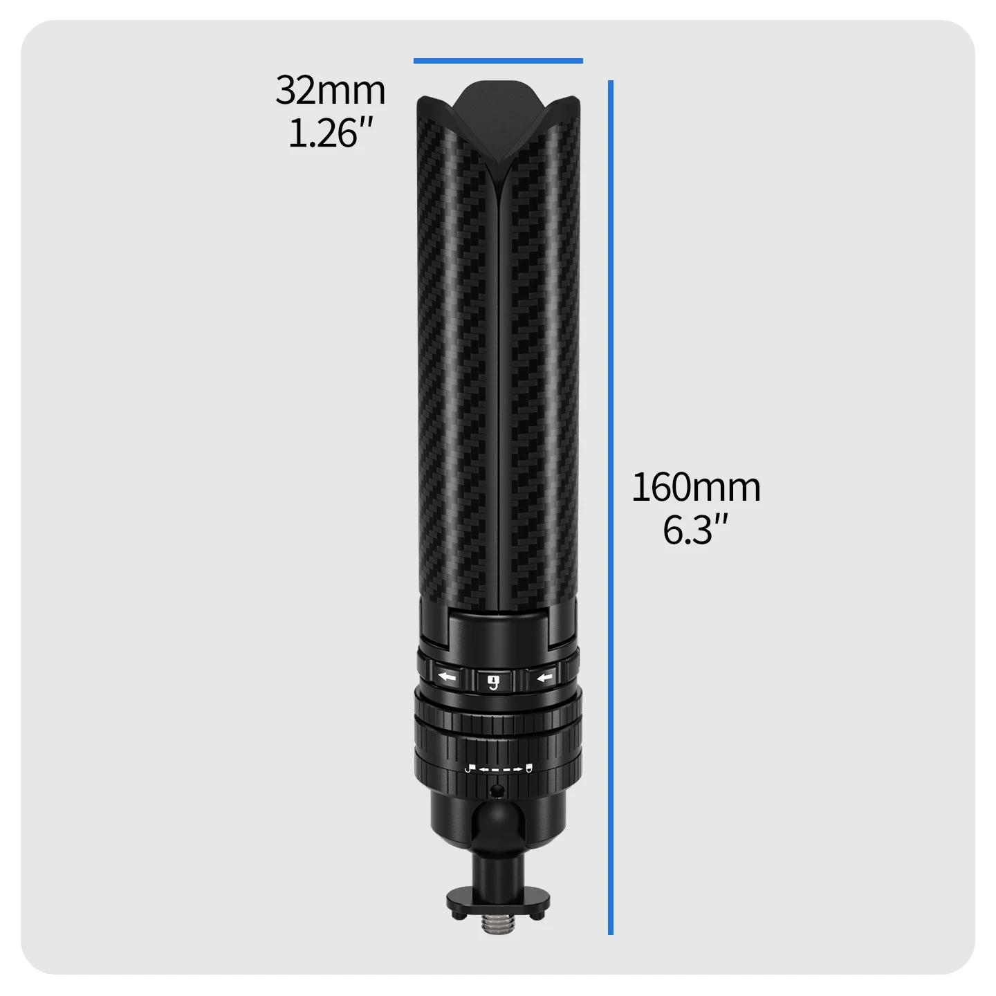 Ein-Klick-Öffnung Mini-Stativ 22mm Kugelkopf ARRI Positionierungsadapter 1/4 Schraube für GoPro Insta360 DJI Action Desktop Vlog Halterung – Detail 19