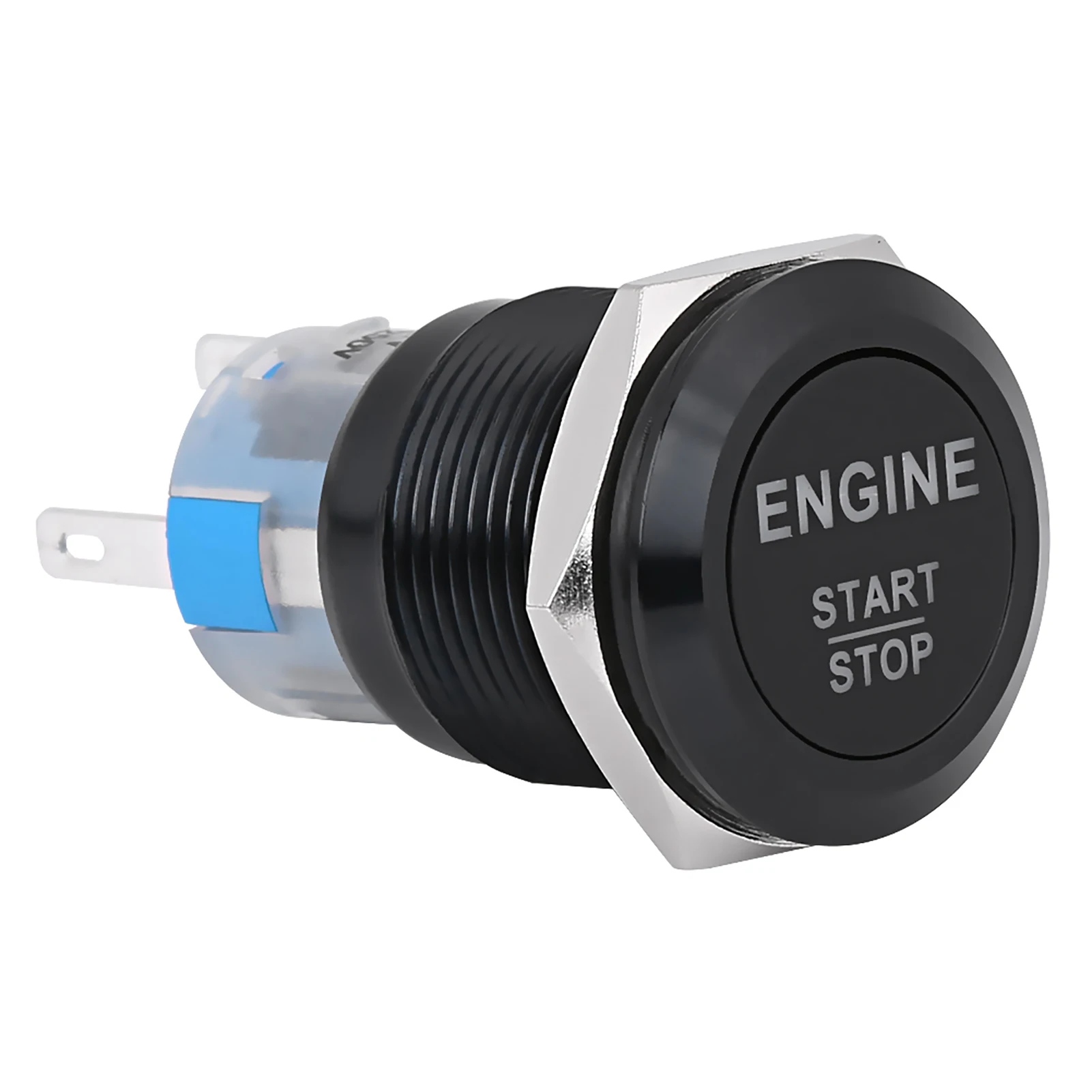12V Witte Led Auto Motor Start Stop Drukknop Schakelaar Auto Motor Knop Motor Knop Motor Startknop Motor Startknop Motor Startschakelaar