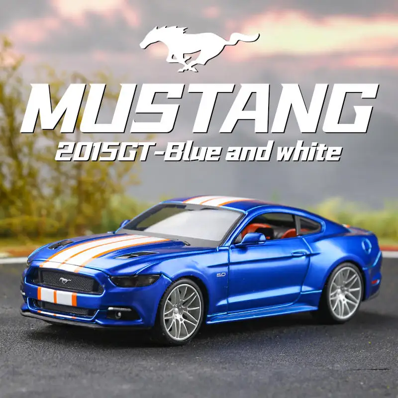 

1:24 2015 Ford Mustang GT Modified Alloy Car Model Diecast Metal Toy Vehicle Car Model Simulation Collection Gif