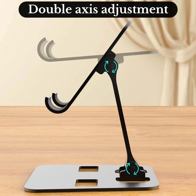 Universal All Tablet Holder Aluminum Alloy Portable For iPad Holder Tablet Stand Mount Adjustable Flexible Mobile Phone Stand