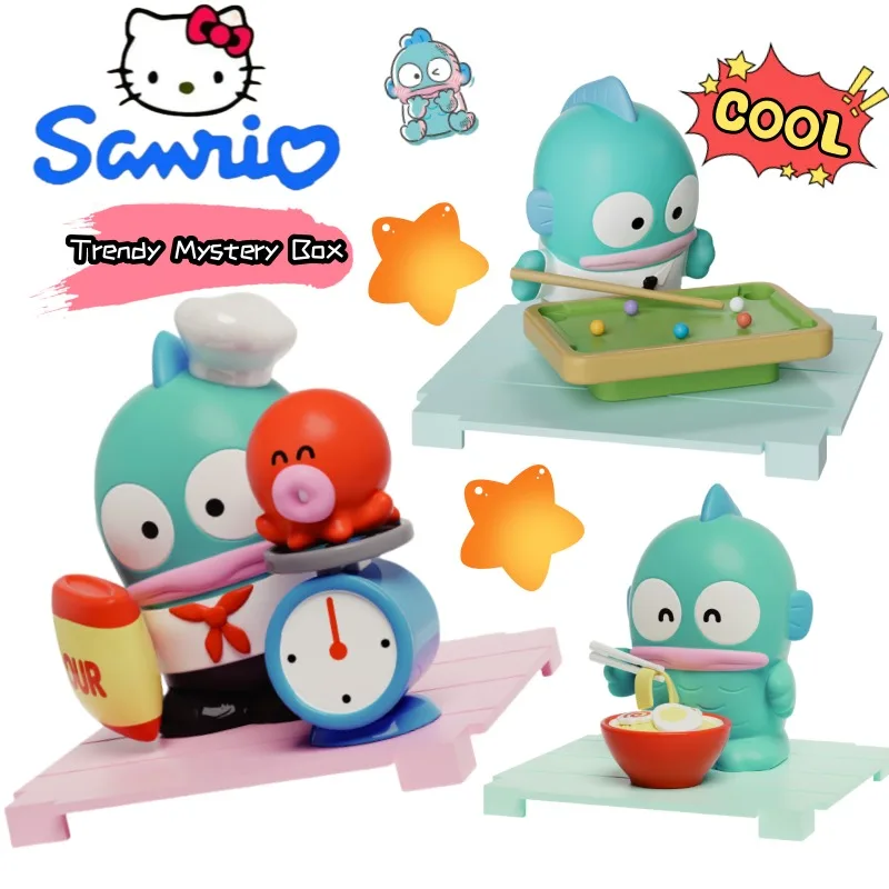 

Sanrio Hangyodon, новая креативная модная игра, индивидуальная глухая коробка, высокая цветовая цена, мультяшная глухая коробка, украшения, кукла, подарок на день рождения