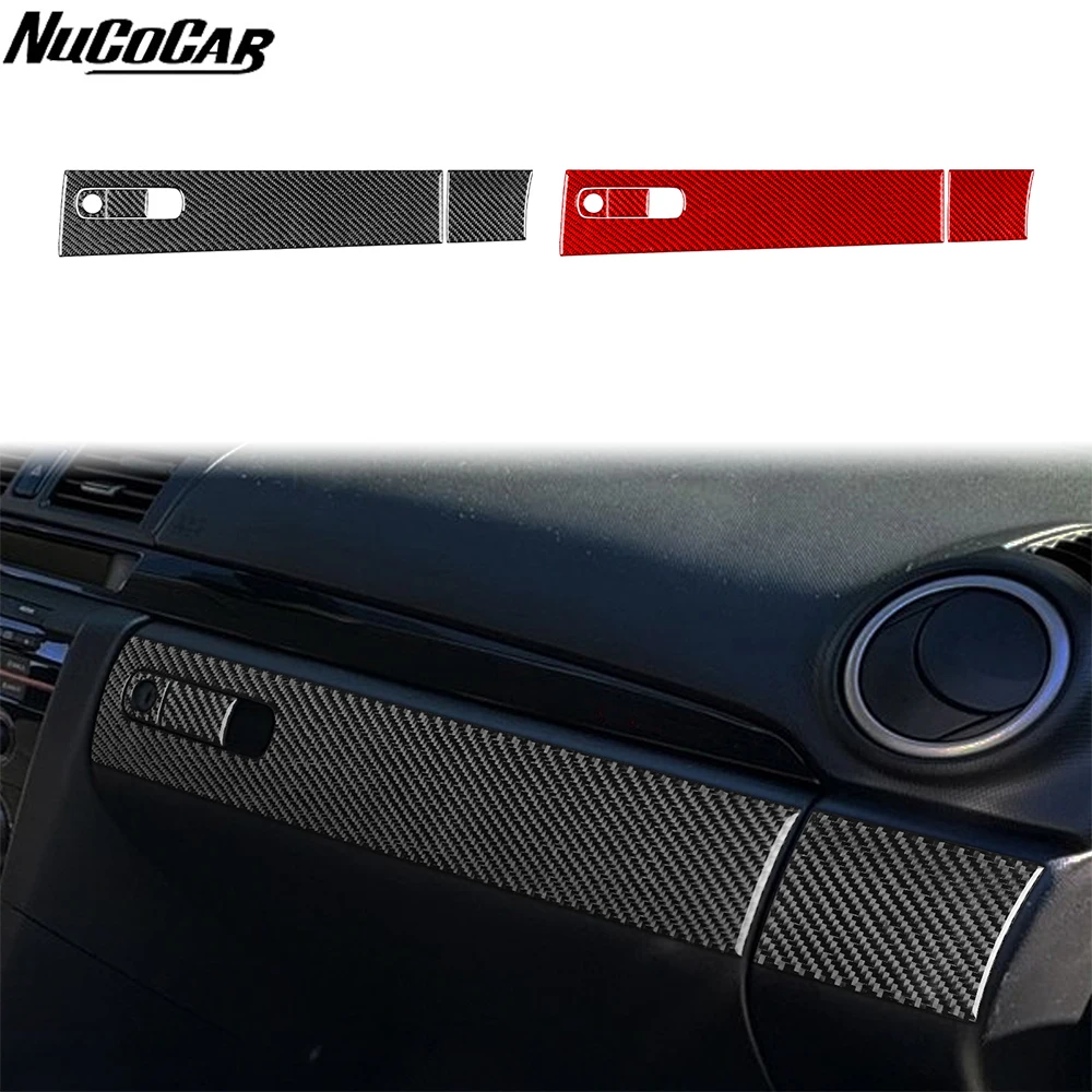 

For Mazda 3 Axela 2004-2009 Carbon Fiber co-pilot Dashboard Storage switch panel Car Accessories Interior Decorative Stickers