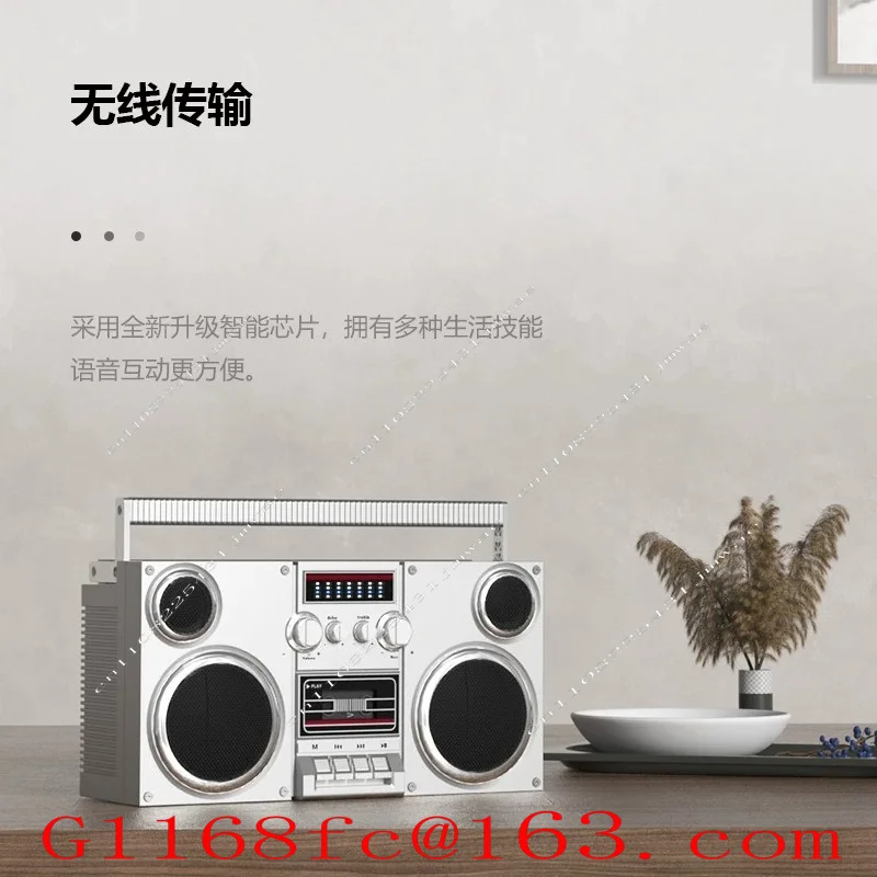 D2 Retro Nostalgic Creative Matte Radio Subwoofer Portable Bluetooth Speaker