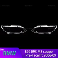 Carcasa transparente para faros delanteros, carcasa de lente, cubierta de luces de cabeza de cristal para BMW M3 E92 E93 coupe pre-facelift 2006-09
