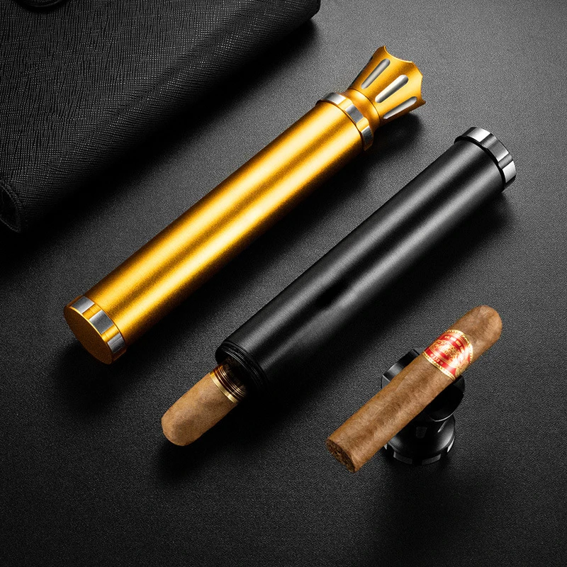 

BOLTIFY Aluminum Alloy Cigar Storage Tube Detachable Moisture-Proof Sealed Tub Portable Cigar Humidifier Tube