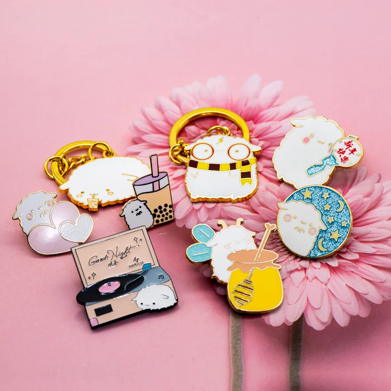 

Металлический значок «Маленькая овца», брошь, сумка для боли, аксессуар, модная медаль с героями мультфильмов аниме в подарок для вашей подруги