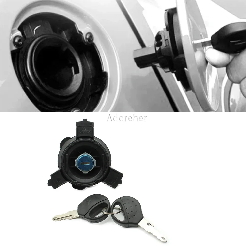 Fuel Tank Inner Cover Lock With Two Keys  Oil Petrol Diesel Filler Flap Cap for Peugeot 206 207  for Citroen C2