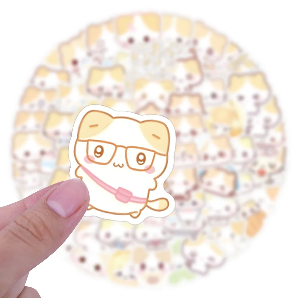 

10/50/105PCS New Cute Sanrio Masyumaro Graffiti Stickers Kawaii Cat Cartoon Decal Notebook Phone Guitar Helmet Fridge Kid Toys