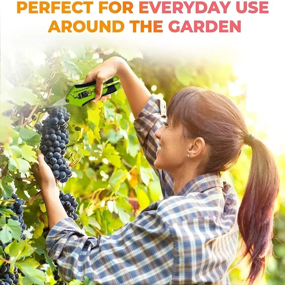 Stainless Steel Gardening Pruning Shears Labor-Saving Non-slip Branch Shears Shear Precision Cutting Grafting Pruner
