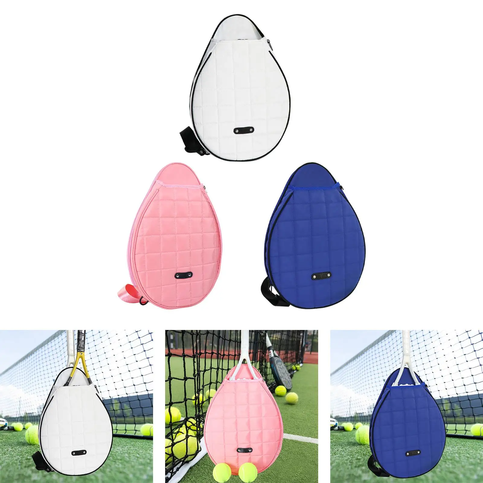 Bolsa para raqueta de tenis, funda protectora, bolso cruzado para entrenamiento deportivo de hombres