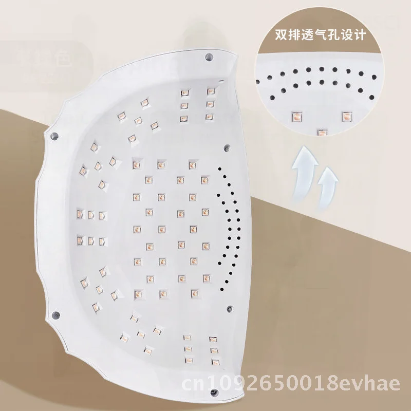 

Nail Salon Phototherapy Machine Red Light Fast Dry LED Lamp 3 Sec Quick Baking for Nail Polish White Induction Hand Care Tool