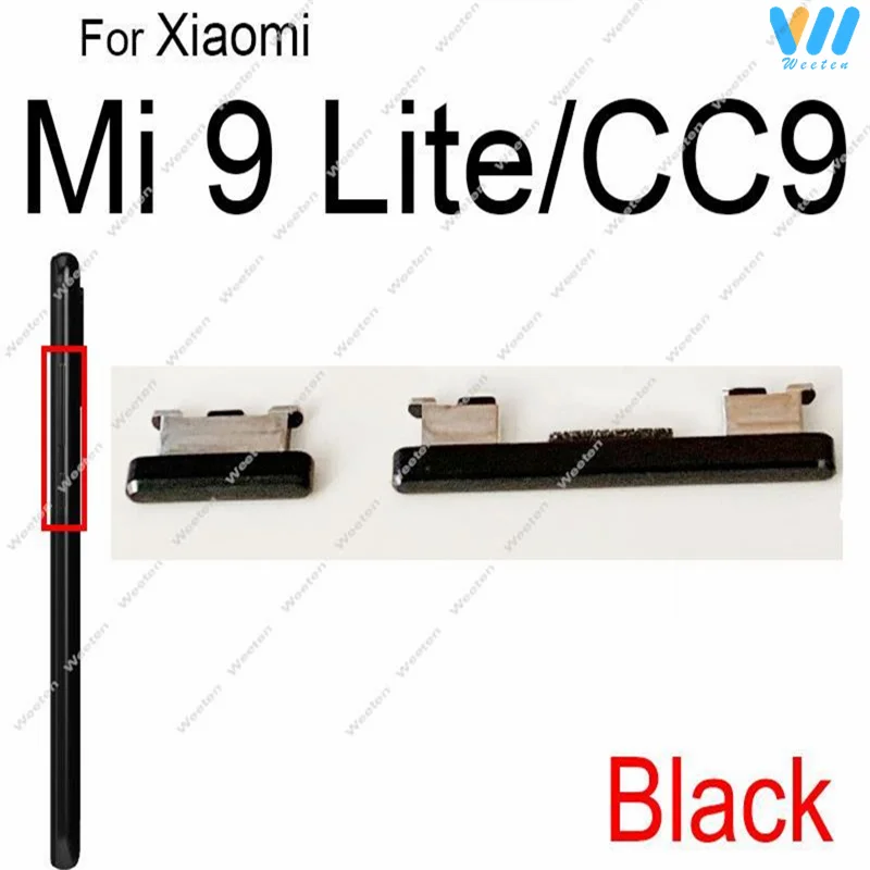 Power Volume Button For Xiaomi Mi 9 9T Pro 9SE CC9 CC9E A3 ON OFF Volume Control & Power Switch Side Keys Buttons Repair Parts