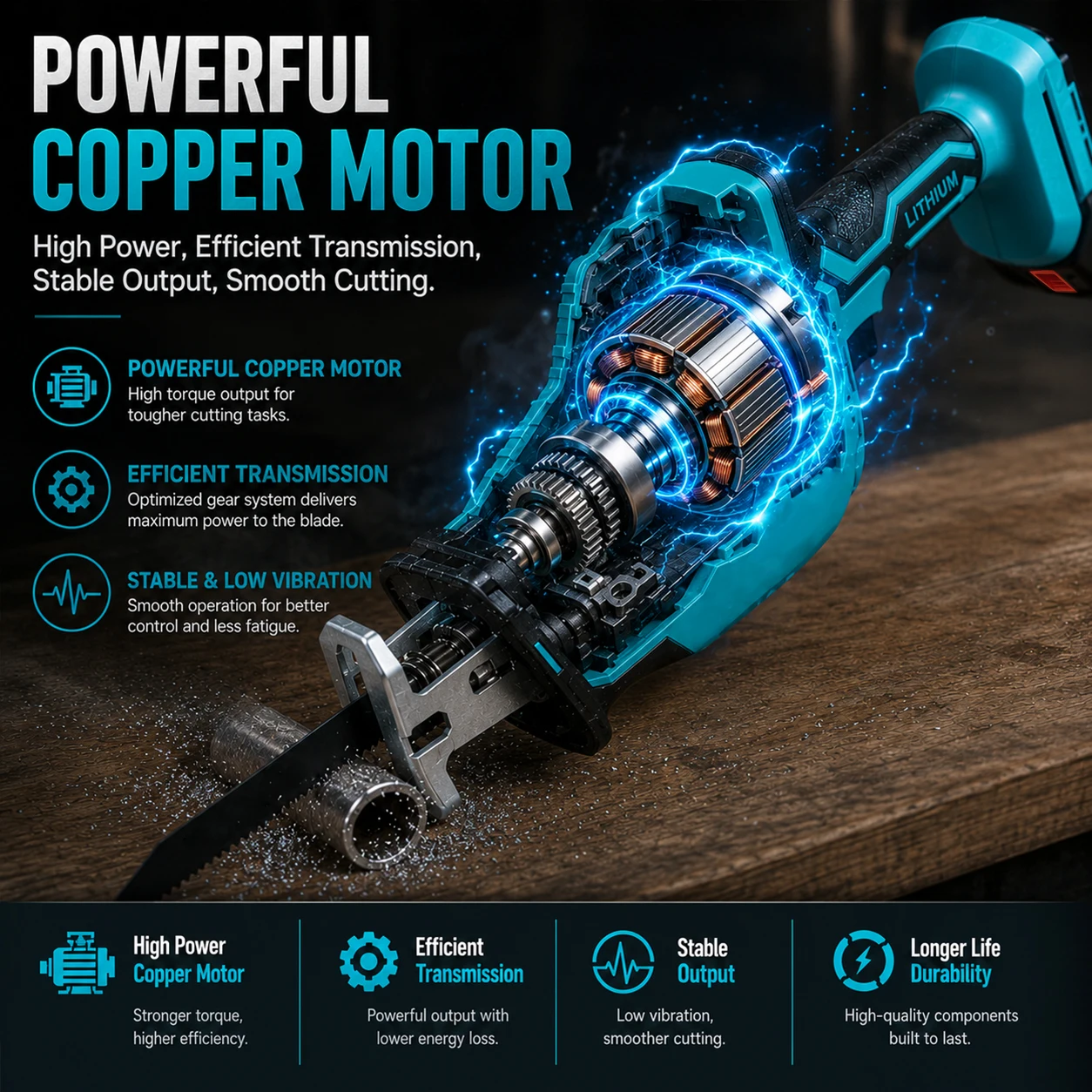 HIPPCRON 3-w-1 Akumulatorowa P – Reciprocating Saw Cordless recenzja i cena