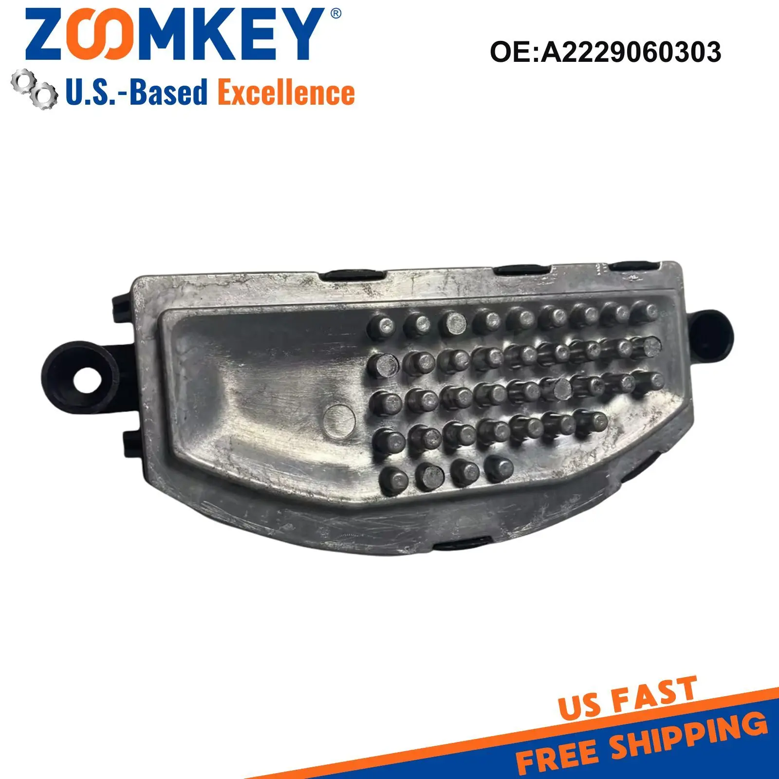 ZOOMKEY Front Blower Motor Resistor Fit For Mercedes-Benz GLA250 Maybach S600 S550 S63 AMG A2229060303