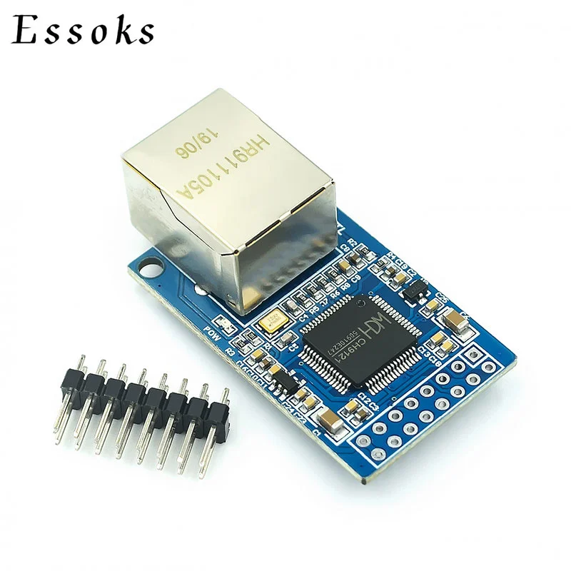 CH9121 UART Serial Port para Ethernet Rede Módulo TCP/IP 51/STM32 3.3V 5V TTL Transmissão Microcontrolador Board