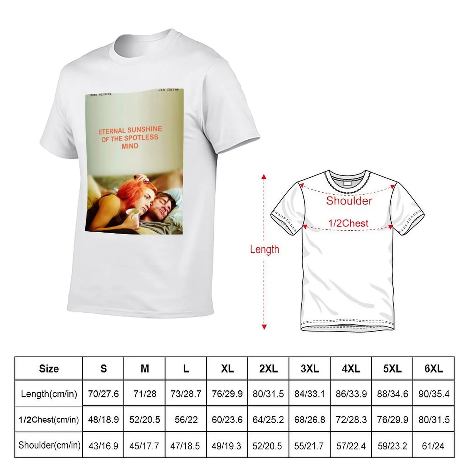 eternal sunshine of the spotless mind poster T-Shirt anime clothes graphics black t-shirts for men