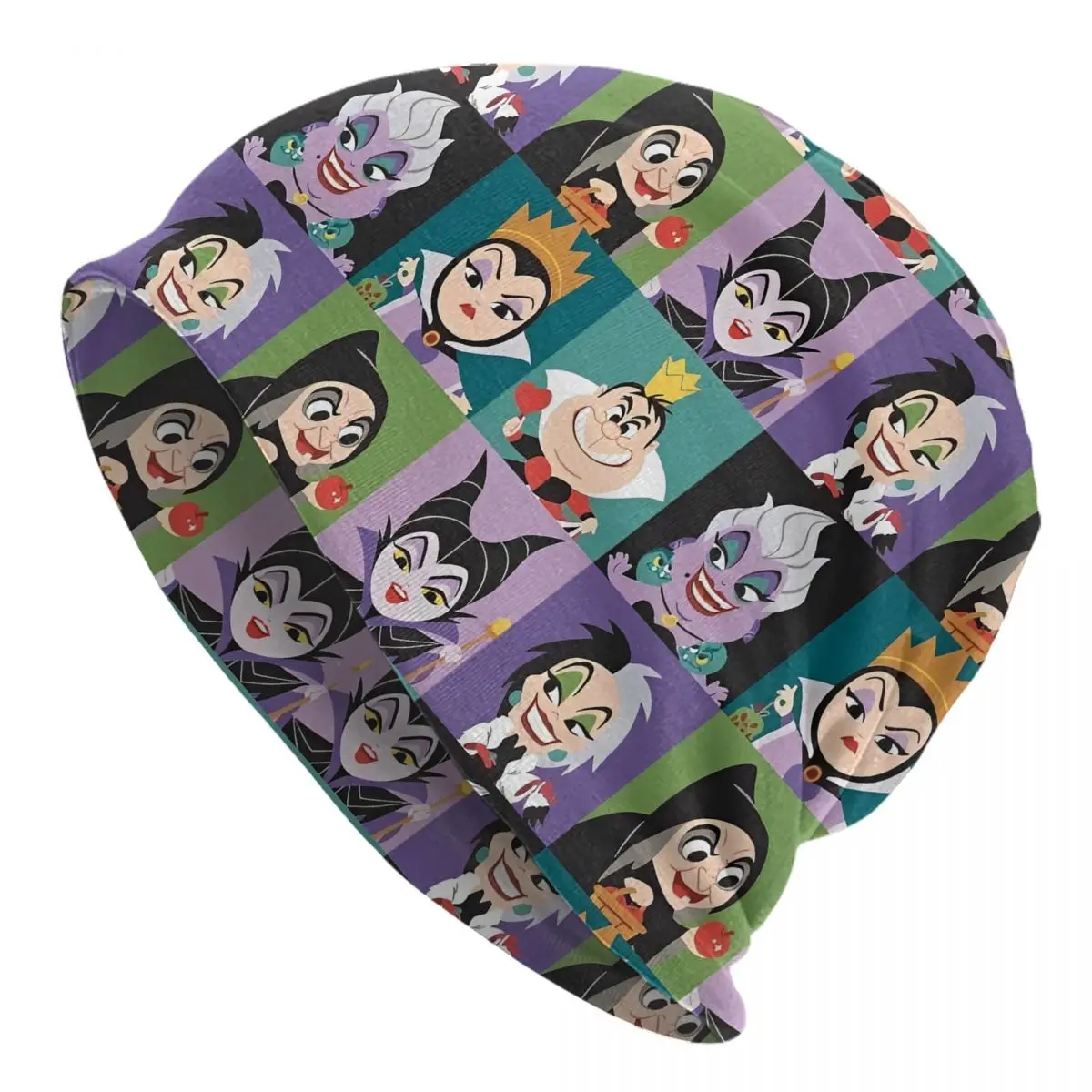 Villains Cartoon Bonnet Hats Knitting Hats Hip Hop Street Maleficent The Evil Queen Skullies Beanies Unisex Warm Head Wrap Caps