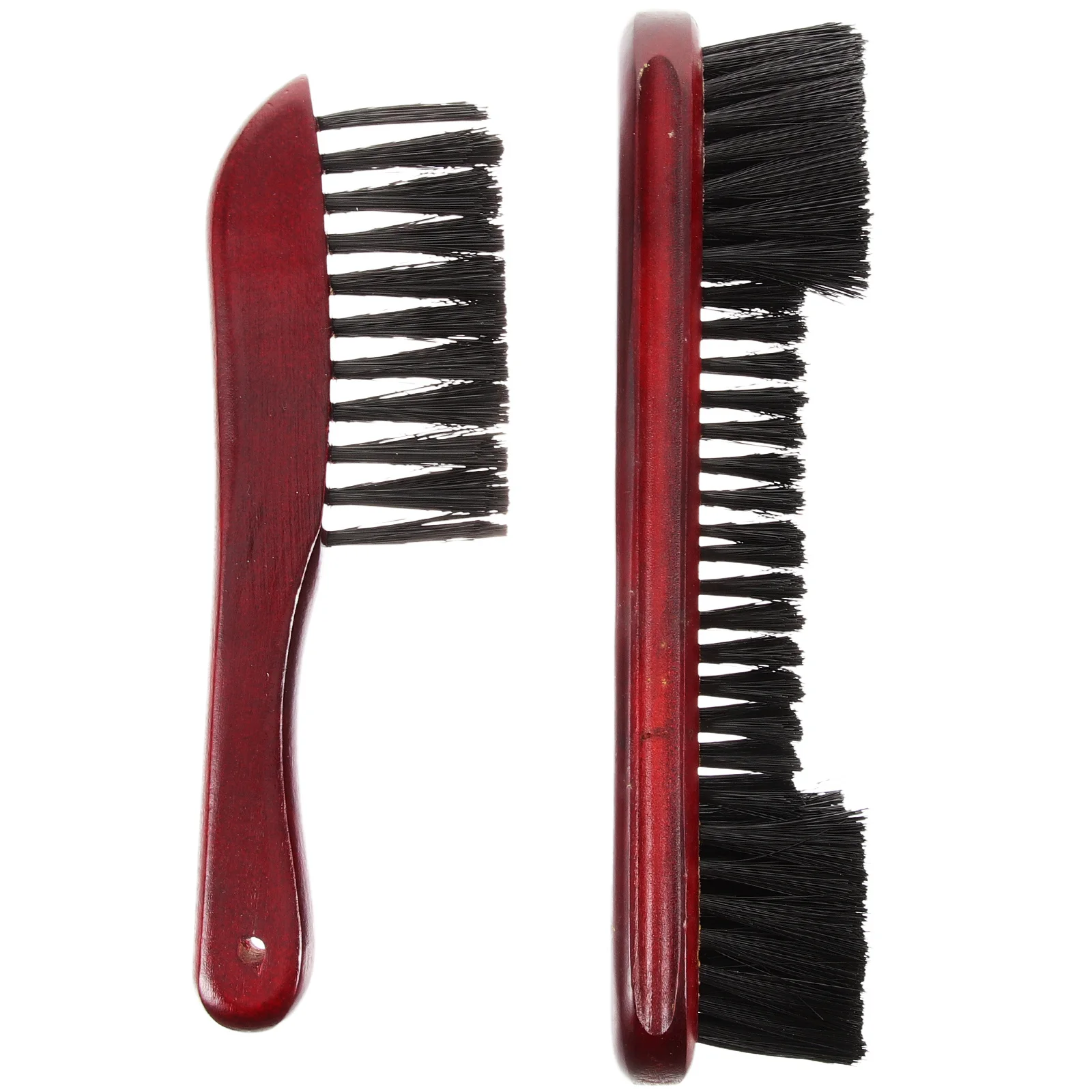 

2pcs Pool Table Brush Set Wooden Handle Pvc Bristle Non-Scratch Cleaning Tool For Billiard Table Surface Rail Dust Removal