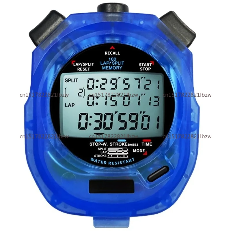 DT495B three rows of 100 memory stopwatch competition special coach referee waterproof