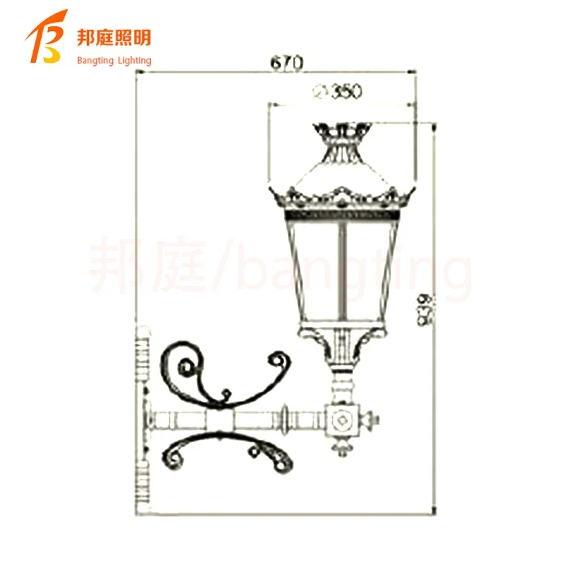 Solar wall lamp American outdoor corridor aisle lamp waterproof villa garden outdoor courtyard balcony European wall lamp