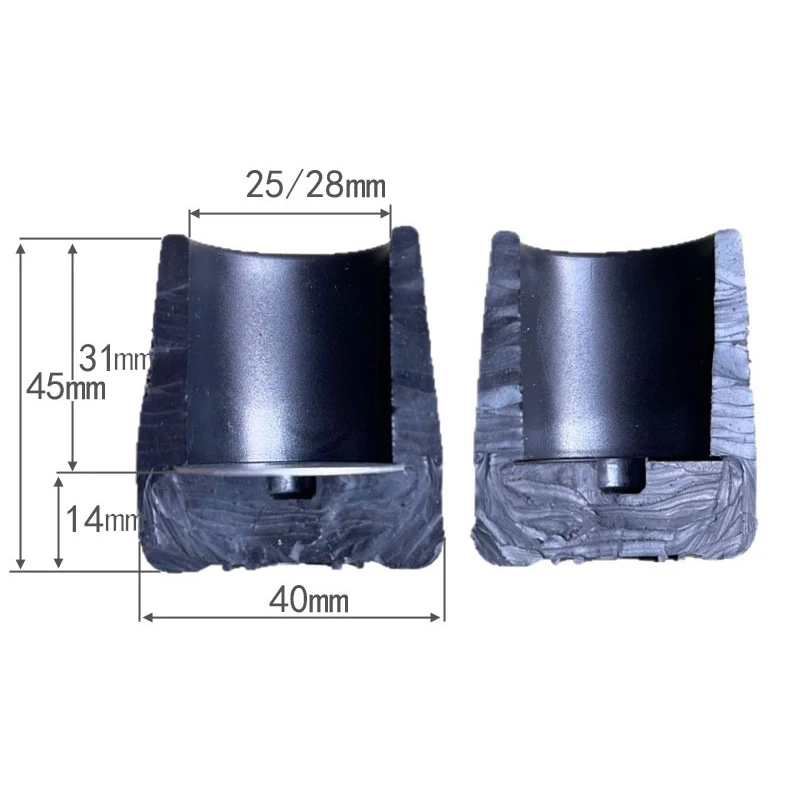 أغطية أطراف قصب غير قابلة للانزلاق - استبدال وسادة سفلية لعصا العكاز والمشي لمسافات طويلة والرحلات والثلج الآمن #6