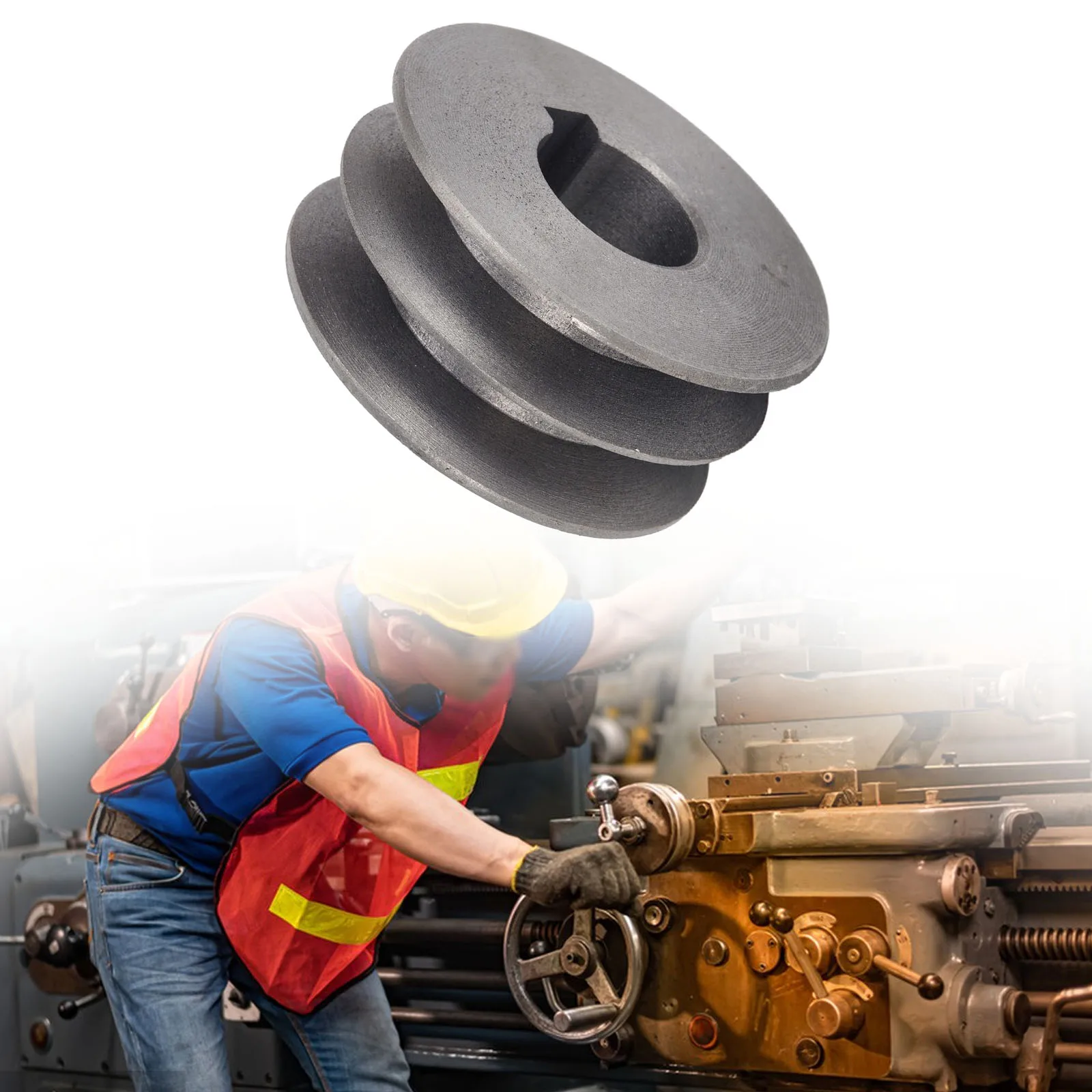 V-Belt Pulley A-Type Double Slot Pulley Motor Pulley Material Cast Iron Dia 50mm-100 Power Tool Replacement Accessories