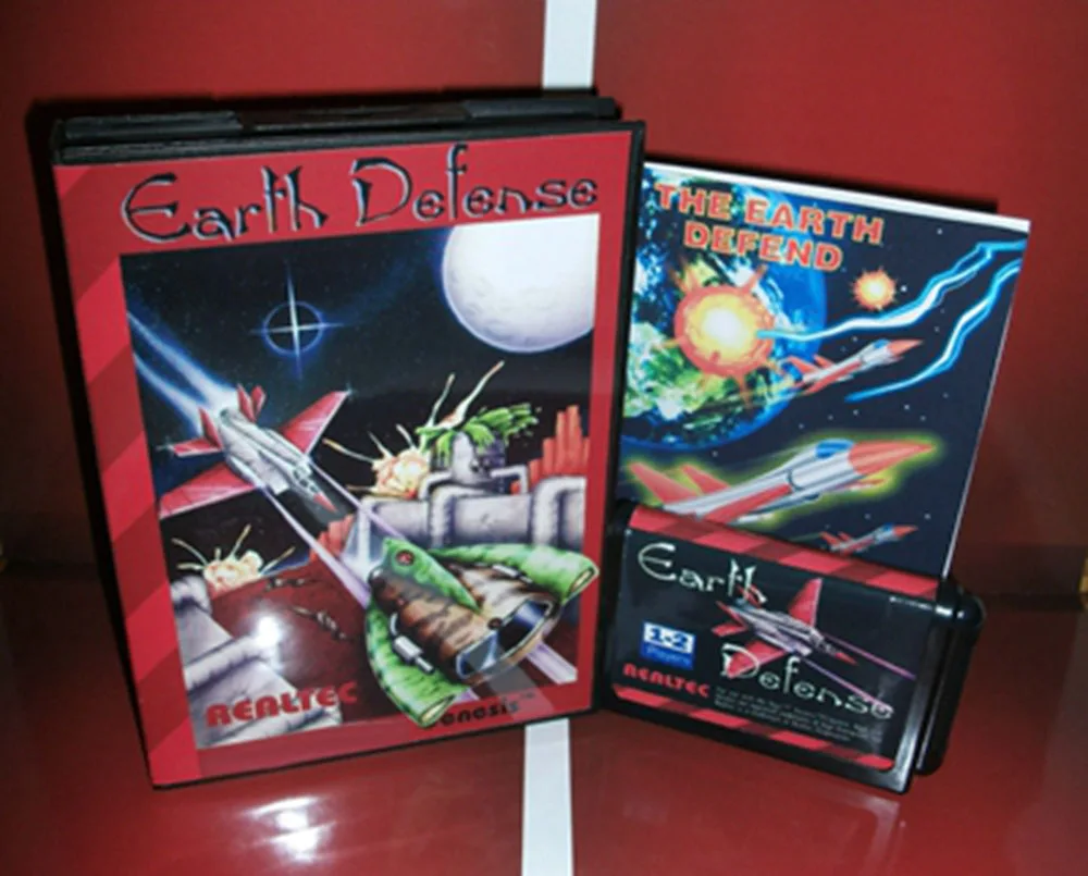 

Справочная карта для Sega megadgenesis, приставка «Защита Земли» с коробкой и руководством, 16 бит, MD, игровая карта для приставок Sega megadgenesis