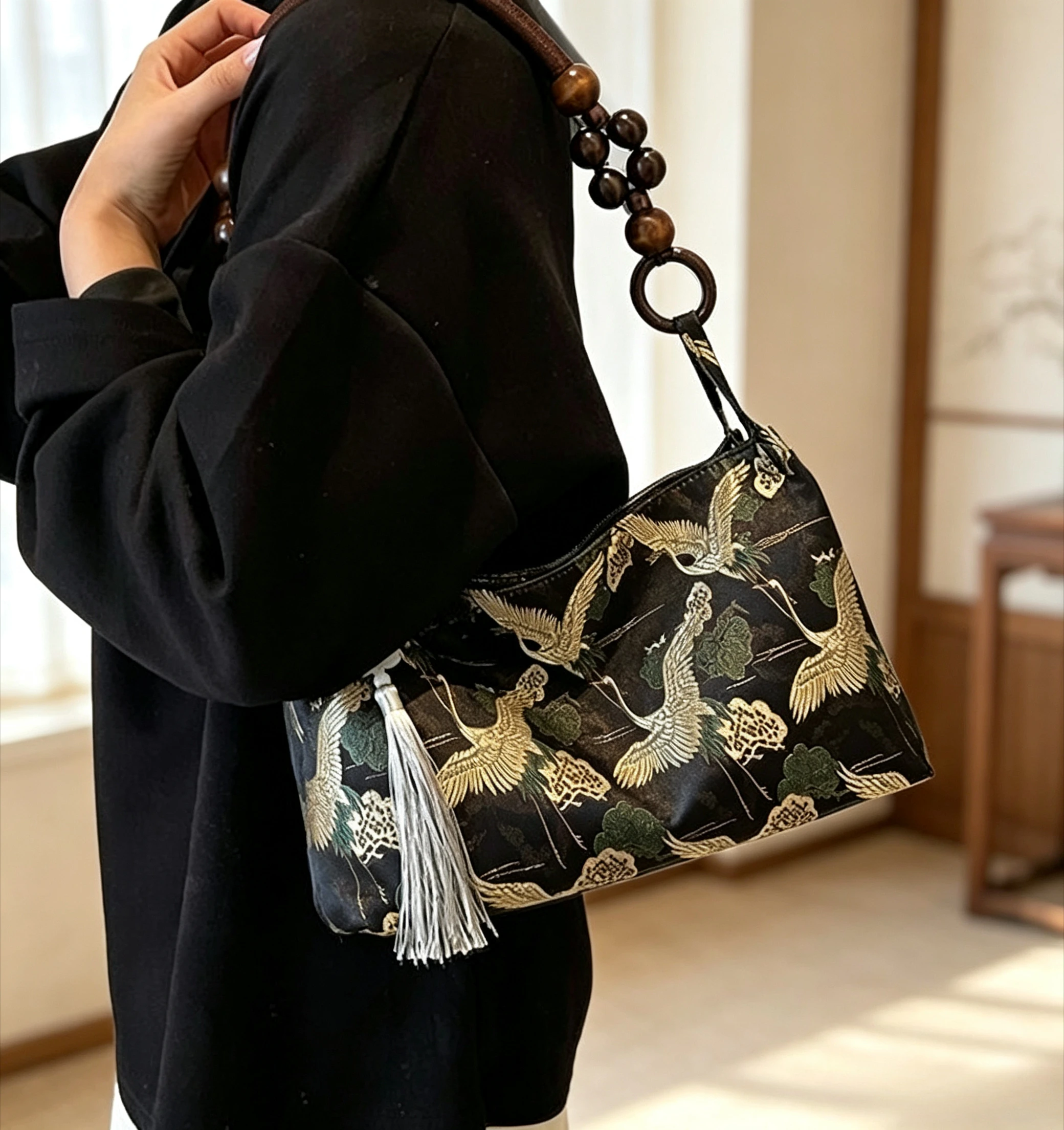 Nova Bolsa de Ombro Feminina E - Embroidery Fish avaliação e preço