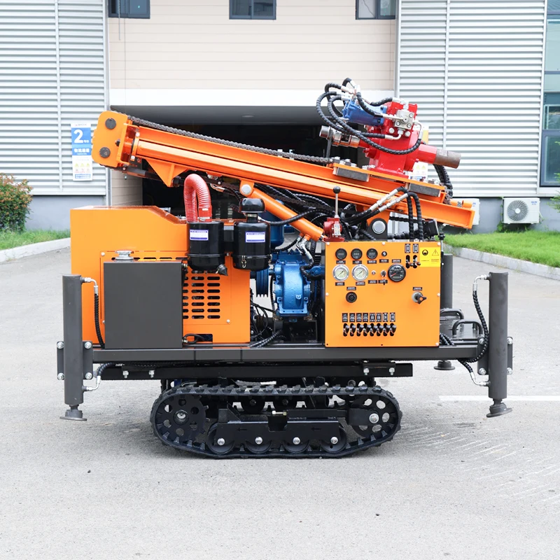 Customized Crawler Portable Rotary Rig 200M Diesel Hydraulic High Speed Accurate Hole Unit Water Well Drilling Machine