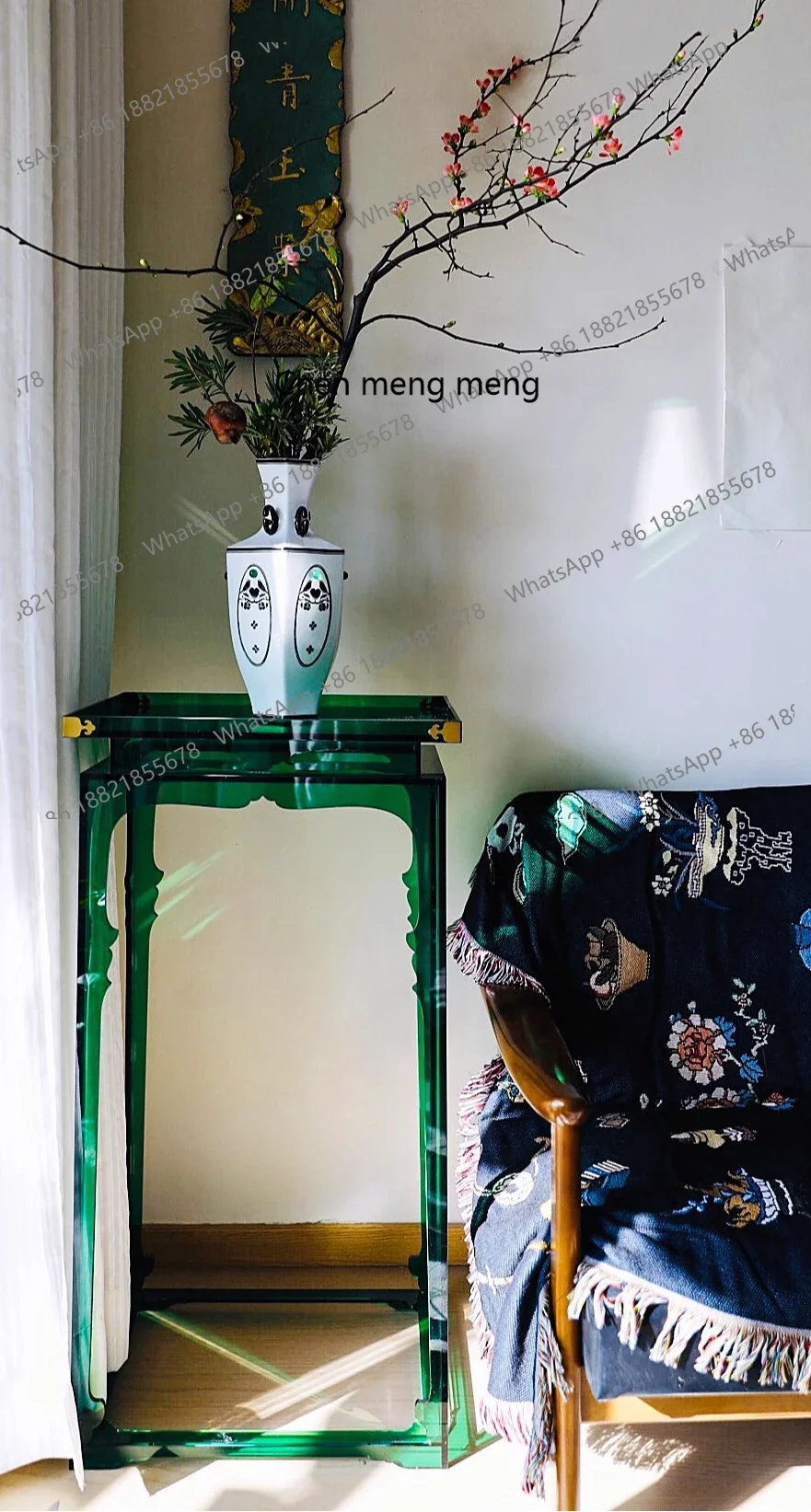 

cc182Song style aesthetic flower table new Chinese style flower stand interior fashion and artistic decoration