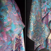 Colorful Jacquard Fabrics Chinese Style Three Dimensional Pattern Texture Embroidery Relief Jacket Clothing Designer Fabric